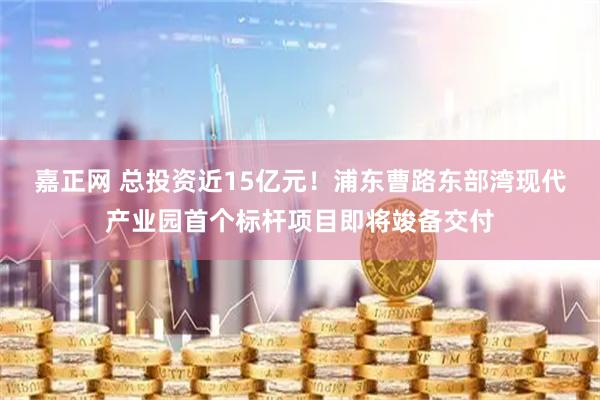 嘉正网 总投资近15亿元！浦东曹路东部湾现代产业园首个标杆项目即将竣备交付